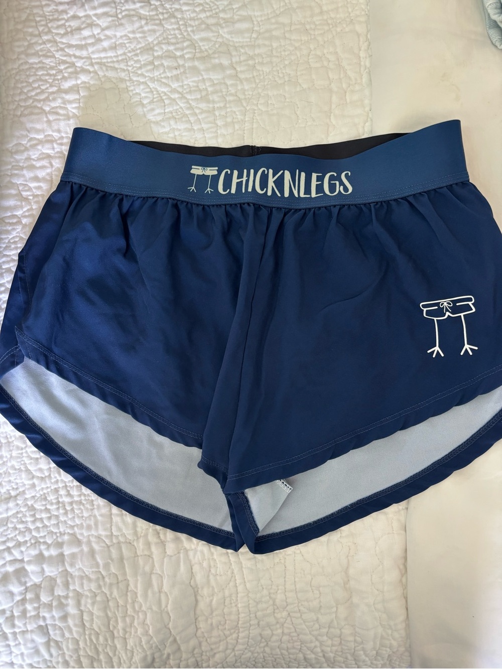 Chicknlegs Women's Navy Athletic Running Shorts